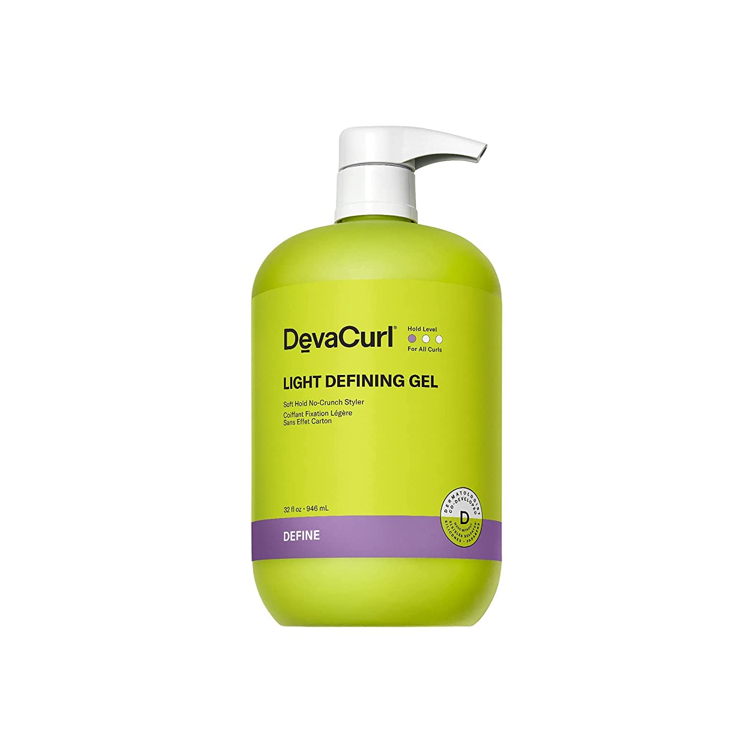 Photo 1 of DevaCurl Light Defining Gel Soft Hold Non-Crunch Styler, Bright Breeze, 32 fl. oz