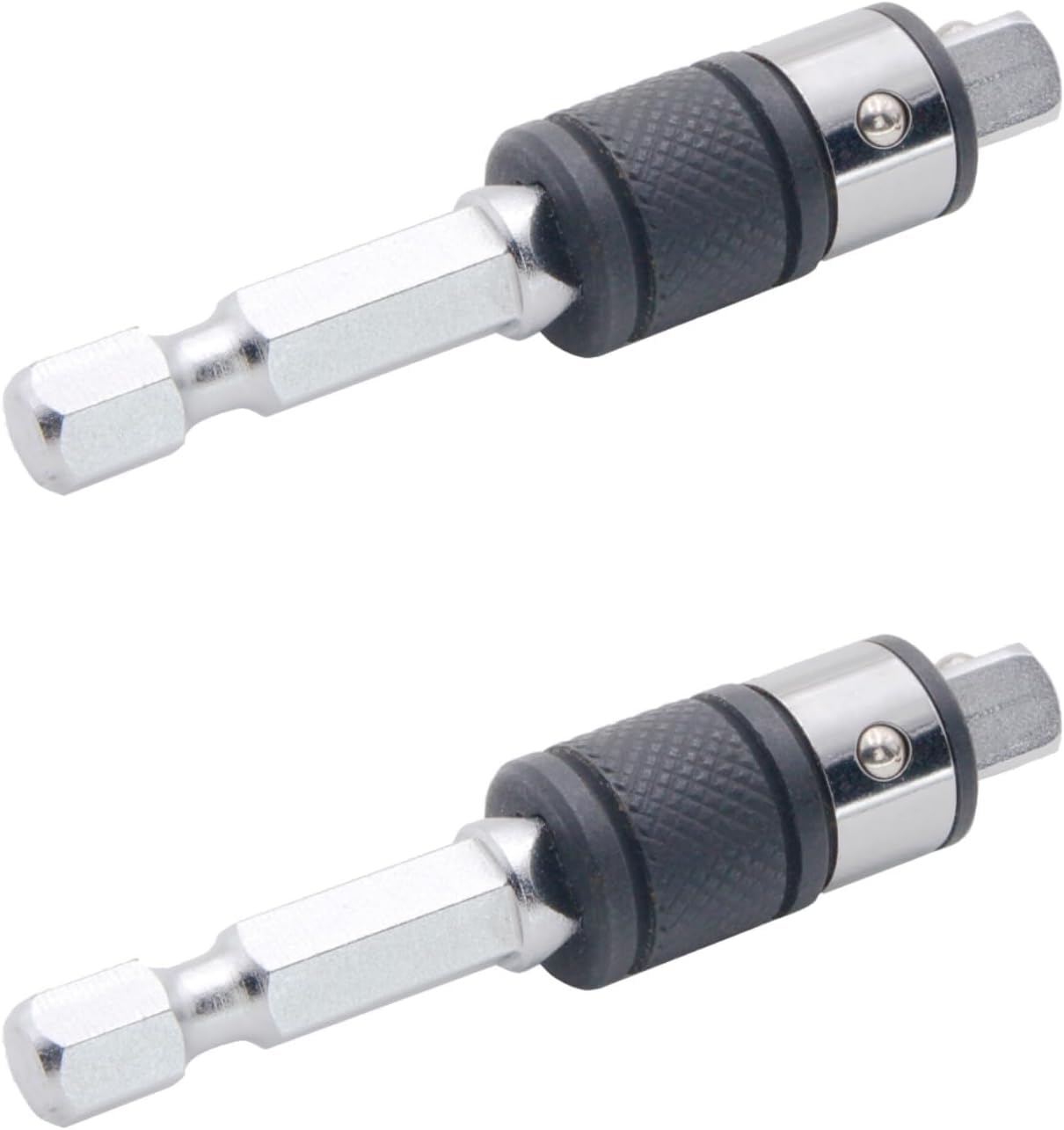 711L Hex Bit and Square Drive Socket 2 in 1 Extension - Swap Sockets in for Screwdriver Bits with A Flick of Fingers - 2PCS
