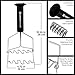KonigHaus Potato Masher Fast Effective All Stainless Steel Spring Loaded Dual Action Masher With Comfortable Ergonomic Handle for Potato/Vegetable/Fruit Mashing