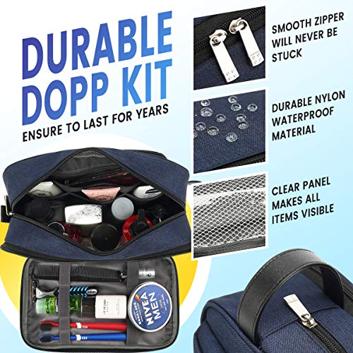 Toiletry Bag for Men Travel Shaving Dopp Kit Waterproof Toiletries Organizer for Cosmetic Portable Womens Makeup Bag 2 Toiletry Bag for Men Travel Shaving Dopp Kit Waterproof Toiletries Organizer for Cosmetic Portable Womens Makeup Bag