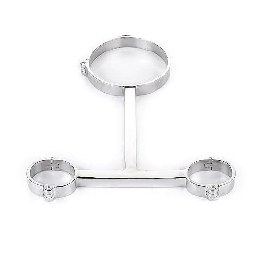 Cosy-L Handschelle Halsbänder Stahlfesseln Restraint Fetisch Bedroom Fun SM Spielzeug Mit Metall Spreizstange