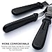 Tenrai Metal Icing Spatula Set Stainless Steel Cake Knife Offset Professional Tool for Decorating Cakes (Length: 6 8 10 Inch, Black, With plastic handle)