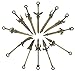 iloveDIYbeads 12pcs Craft Supplies Double Side Metal Weapon Sword Spear Lance Knife Charms Pendants for Crafting, Jewelry Findings Making Accessory for DIY Necklace Bracelet M189