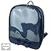 Smilecoco Girl's Candy Leather Bow Backpack Plastic Transparent Beach School Bag, Black