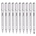Fine Point Micro-Line Pens - Black Waterproof Archival ink, Fineliner, Multiliner, Artist Illustration, Office Documents, Scrapbooking, Technical Drawing, Manga, Sketching, Christmas Gift Set of 10