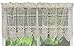 Creative Linens Cotton Crochet Lace Kitchen Curtain Valance Beige Handmade