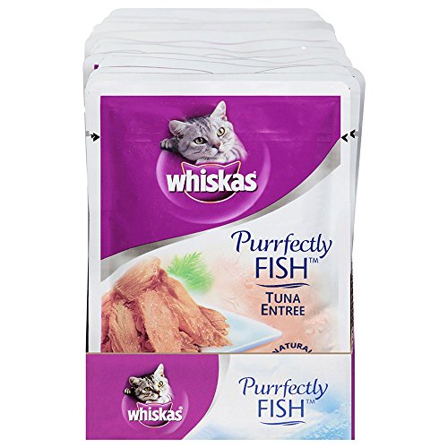 Whiskas purrfectly fish wet cat food tuna entrée flavo…