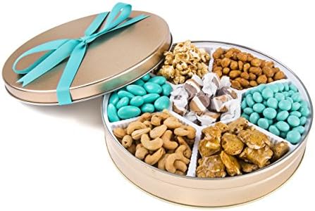 Gourmand Gifts Chocolate, Candy and Nuts Keepsake Gift Tin