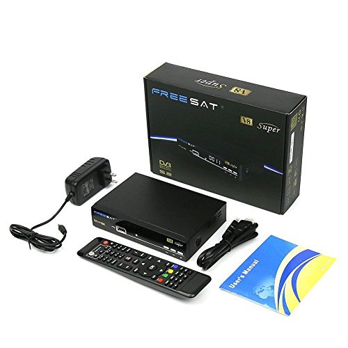 Freesat FTA HD 1080P DVB-S2 V8 Super Receptor Satellite Receiver Decoder Digital Wireless Receiver Support USB WIFI Powervu Bisskey +1 pc AV Cable