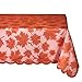 DII Fall/Thanksgiving Maple Leaf Lace Tablecloth for Parties, Décor, & Dinner, 54 x 72, Spice