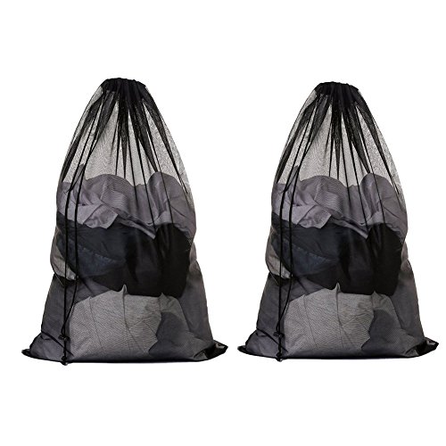 Meowoo Large Mesh Laundry Bag with Drawstring,27Ã—35inch Washing Bag Net for Washing Machine