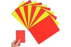 CORHAD 10pcs Soccer Referee Cards Set Lightweight Red Yellow Judge Cards for Football Matches PVC Material Professional Referee Accessory Portable and Compact Design