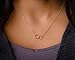 EFYTAL Infinity Necklace, Two Tone Interlocking Circles in Sterling Silver and Gold Filled, Bridesmaid Gift