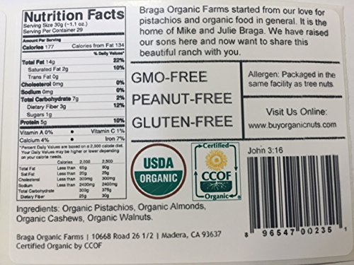 Braga Organic Farms Organic Nut Mix 2 lb. bag - Image 3