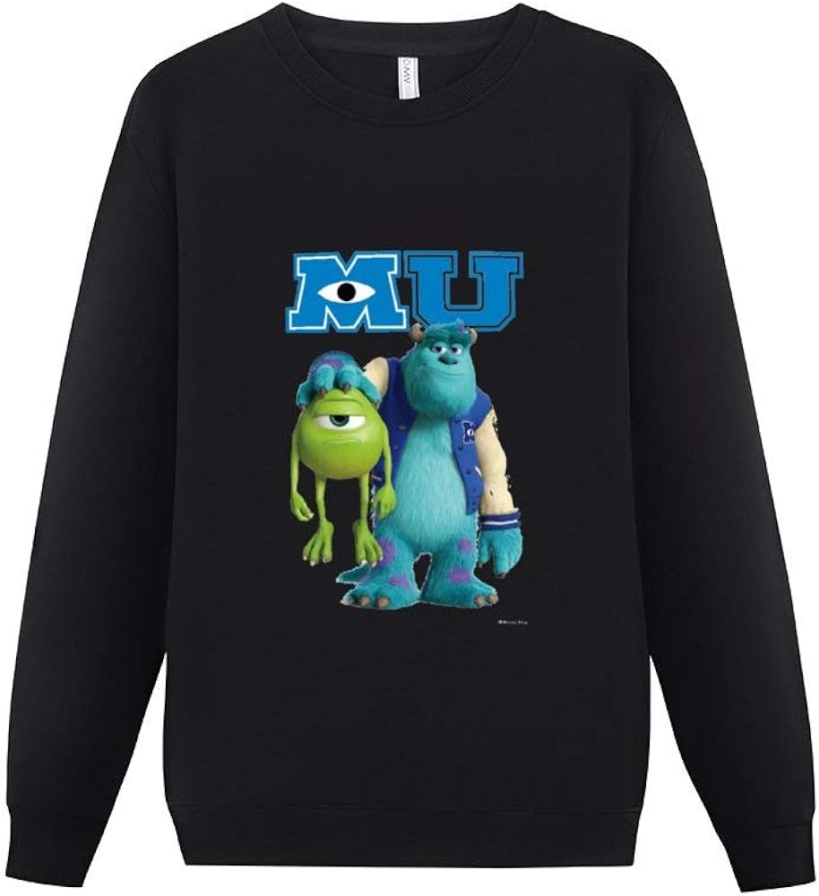 Amazon スウエットパーカー トレーナー 長袖 モンスターズ インク マイク サリー プルオーバー Tシャツ スポーツウェア スウェットシャツ トップス カットソー ライトニット メンズ 春秋冬服 おしゃれ カジュアル ファッション プリント トレーナー パーカー 通販