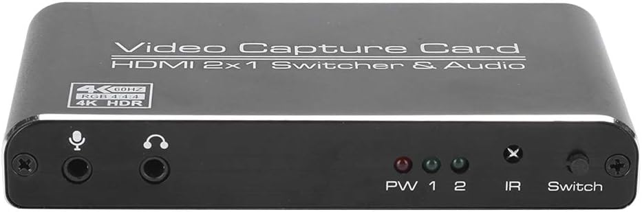 Leftwei USB 3.0 HDMI Video Capture Card 4K 60Hz HD 1080p Loop Out Plug and Play