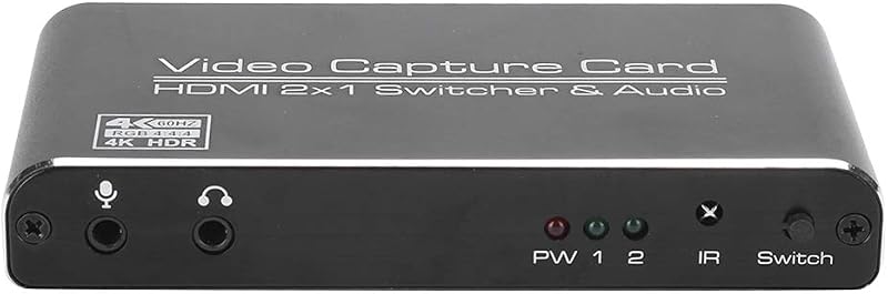 Leftwei USB 3.0 HDMI Video Capture Card 4K 60Hz HD 1080p Loop Out Plug and Play