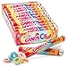 CandyOs Flavored Round Pressed Sugar Candies - Pack of 24 Mixed Fruit Flavor O-Shaped Candy Rolls by Zazers (Gluten-Free, Kosher, NET WT 24.76 OZ, 696g)