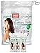 AnnaLisa 100% Pure ORGANIC Combed Cotton Pads for Makeup/Nail Polish Removal |240-Piece Italian Round Facial Cleansing| 3 Packs of 80 Hypoallergenic & Absorbing Cotton Rounds for Face closed ends