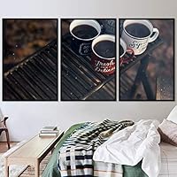 3 Piece Framed Canvas Wall Art Drinks Canvas Prints Home Artwork Decoration for Living Room,Bedroom - 16