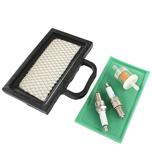 HURI Air Filter Fuel Filter Spark Plug for John Deere L120 L111 L118 LA120 LA130 LA150