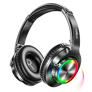 Bluetooth-Headphones-with-RGB-Light-Vogek-Stereo-Wireless-Headphones-Over-Ear-with-Built-in-Mic-Deep-Bass-and-40H-Playtime-Lightweight-Foldable-Headset-with-Wired-Mode-for-Travel-Home-Office-Game Bluetooth Headphones with RGB Light, Vogek Stereo Wireless Headphones Over Ear with Built-in Mic, Deep Bass and 40H…