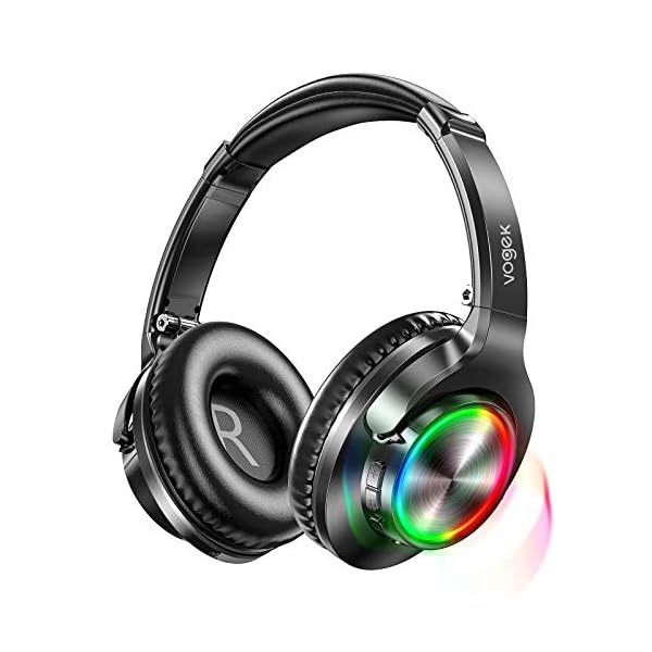 Bluetooth-Headphones-with-RGB-Light-Vogek-Stereo-Wireless-Headphones-Over-Ear-with-Built-in-Mic-Deep-Bass-and-40H-Playtime-Lightweight-Foldable-Headset-with-Wired-Mode-for-Travel-Home-Office-Game Bluetooth Headphones with RGB Light, Vogek Stereo Wireless Headphones Over Ear with Built-in Mic, Deep Bass and 40H…