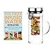 HOT SALE - Holiday Offer with Printed Recipe Book - SKÖN Infusion Pitcher ~ Premium Quality Fruit Infused Water Pitcher (32 oz.) made from Borosilicate Glass with Stainless Steel Lid