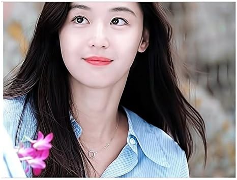 Stone HENGE Necklace from Legend of The Blue Sea Korean Drama, Jeon Ji Hyeon`s White Gold Necklace (14K White Gold)
