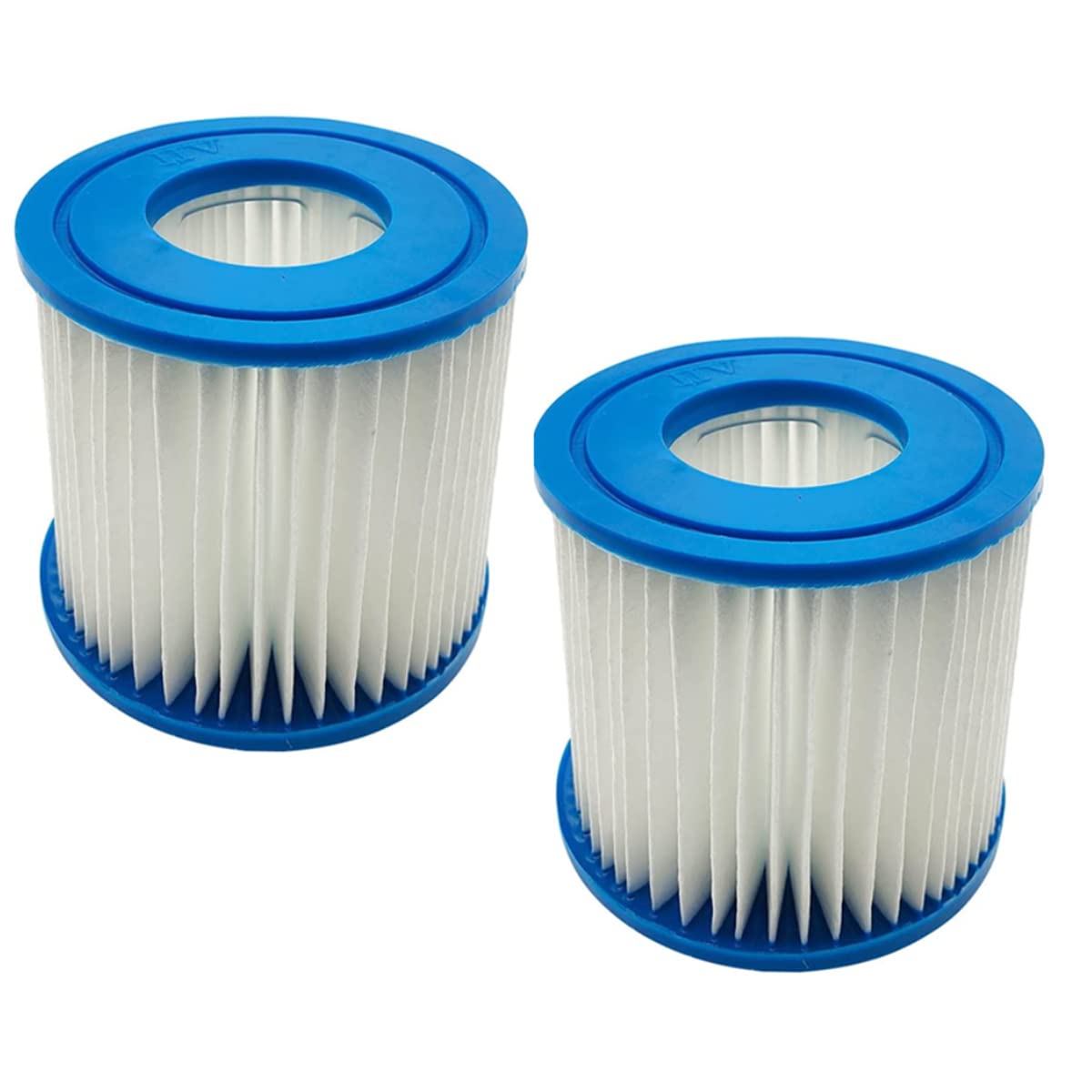 YanBan 2pcs Hot Tubs for Type D VII, Replacement Cartridge Pump Compatible with Best-way Filter Cartridge for Intex Type D Hot Spring Spa Pools, 4.21 x 3.74 x 2.05''
