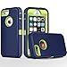 iPhone 5S Case,iPhone SE Case,Fogeek Heavy Duty PC TPU Combo Protective Defender Body Armor Case Compatible iPhone 5S,iPhone SE iPhone 5 Fingerprint Function (Dark Blue/Green)