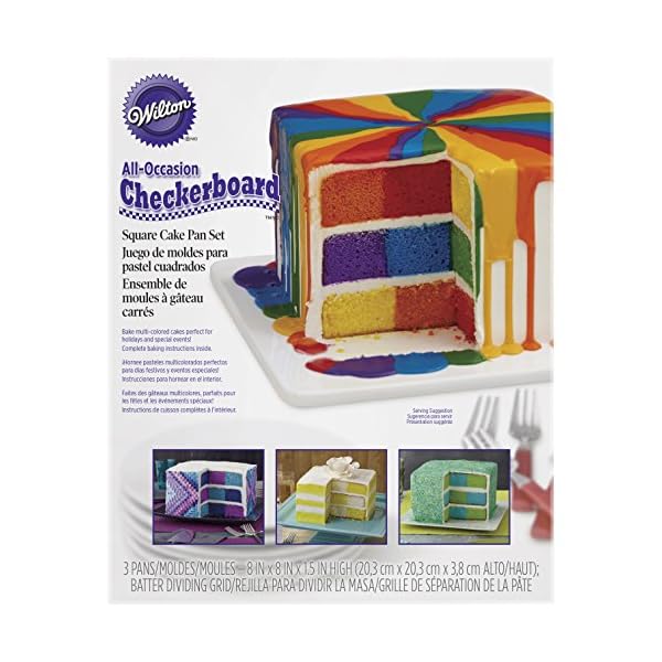 Wilton Checkerboard Cake Pan, 4 Piece Set The Home Kitchen Store