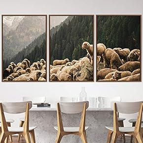 signwin 3 Piece Framed Canvas Wall Art Fun...