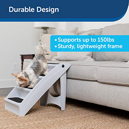 PetSafe CozyUp Folding Pet Steps Foldable Stairs for Dogs and Cats