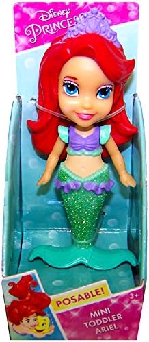 Disney Princess Poseable Ariel Mermaid Mini Toddler Doll 3"