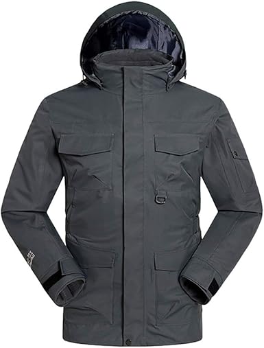 Veste De Pluie A Capuche Softshell Homme Manteau Impermeable Ski Blouson Epais Coupe Vent Trekking Randonnee Outdoor Combat Veste Multi Poche Amazon Fr Vetements Et Accessoires