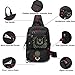 Sling Bag Crossbody Shoulder Pack Casual Daypack Chest Shoulder Bag for 11.6-Inch Laptop iPad Mens Women (Black2606)
