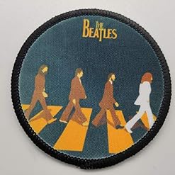 Patch Abbey Road Applique thermocollante Motif Beatles 7,6 cm - Les Beatles, Paul McCartney, John Lennon, RIngo Starr, George Harrison
