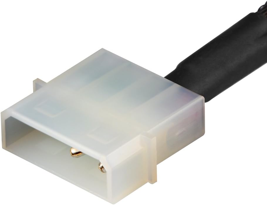 J&D 4 Pin Molex to Fan Power Splitter Cable 2Pack, For 4 Pin PWM Computer Case Cooling Fans, 30 cm, 2 Pack (12 inch / 30cm) - Image 5