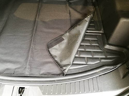 Cargo Cover for Dog with 5 Pocket Trunk Organizer, Pet Seat Covers Trunk Protecter for SUV, Machine Washable Non Slip Backing Boot Liner for Cars Vans - Thumbnail 2