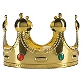 Fun Central AZ985, 1 Pc Gold King and Queen Crown, Royal Crown, Princess Crown, Gold King Crown Costume, Crown Women, Crown Men, Toy Crown