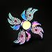 Tiean Rainbow Aluminum Metal Tri Hand Finger Spinner Fidget EDC Desk Toy Gyro