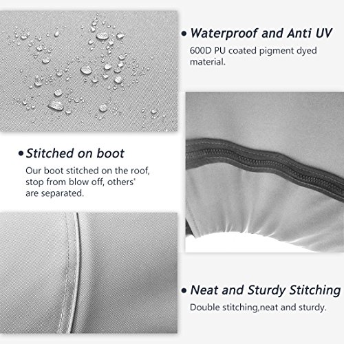 image for Kingbird 4 Bow Bimini Boat Top Cover Sun Shade Boat Canopy Waterproof 
