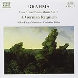 FOUR HAND PIANO MUSIC 4 / GERMAN REQUIEM OP 45     image