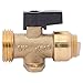 SharkBite 1/2 Inch x 3/4 Inch MHT Washing Machine Straight Valve, Push to Connect Brass Plumbing Fitting, PEX Pipe, Copper, CPVC, PE-RT, HDPE, 25559LF