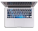 Herngee Blue Sky MacBook Keyboard Skin Sticker Decal Compatible with MacBook Pro 13 inch 15 inch with/Out Retina Display (Model: A1425/A1502/A1278/A1286/A1398)