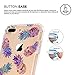 LUOLNH Slim Shockproof Clear Floral Pattern Soft Flexible TPU Back Cover Case Compatible with iPhone 7 Plus/8 Plus 5.5 inch -7 Color Pineapple