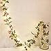 Hecaty 2 Strands Artificial Rose Garland Silk Flowers Hanging Rose Vine with Led String for Wedding Home Party Event Wreath Decor (Pink&Champagne)