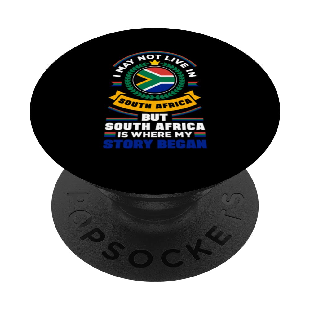 South Africa South African South Africa Flag Father PopSockets Swappable PopGrip