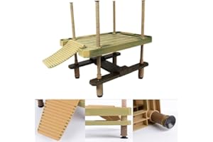 Liahelianx Practical Reptile Basking Dock - Amphibian Resting Platform,Tortoise Climbing/Basking Ramp, Floating Turtle Tank B